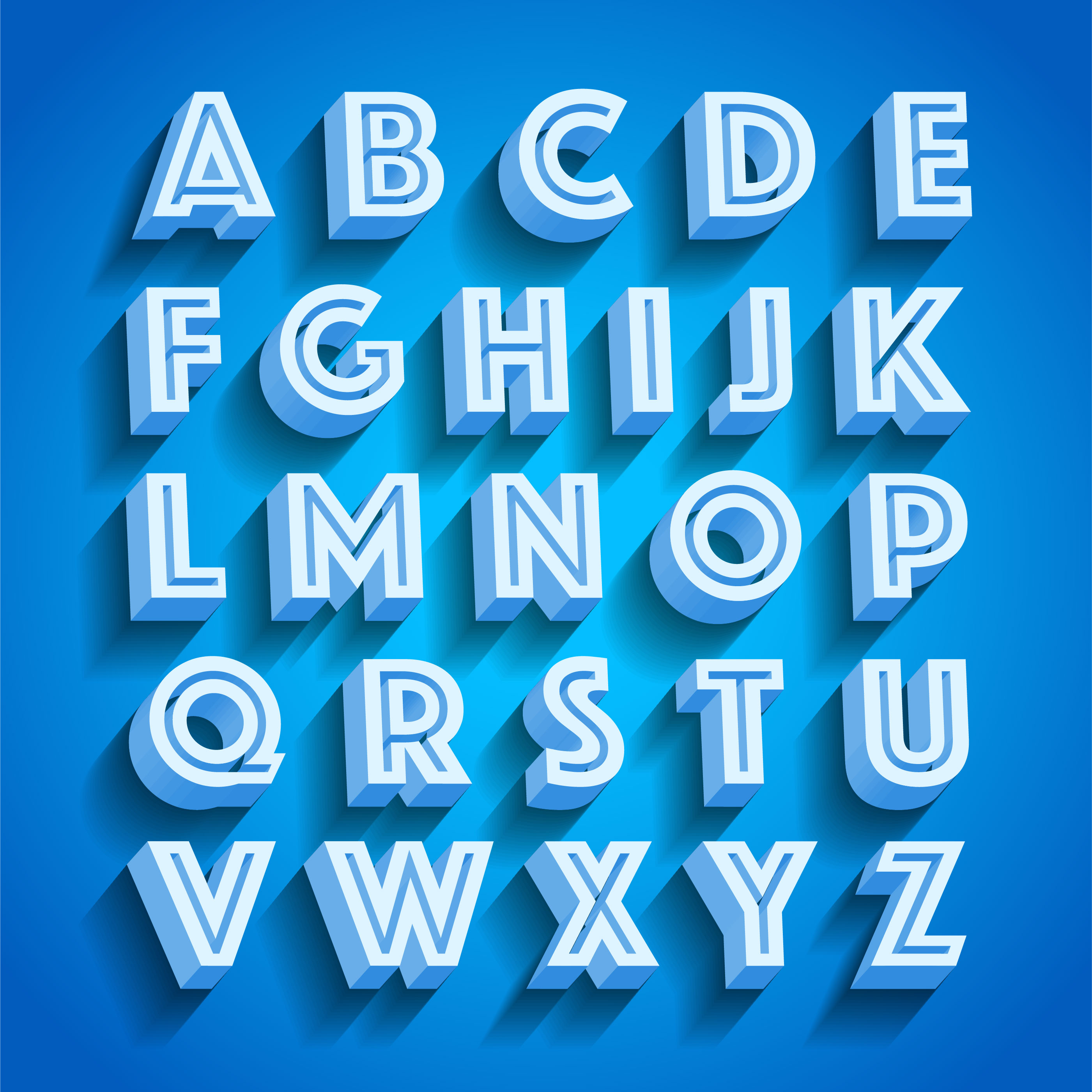 Charlie Sheens Guide To 3d Alphabet Letters Font Time Learning