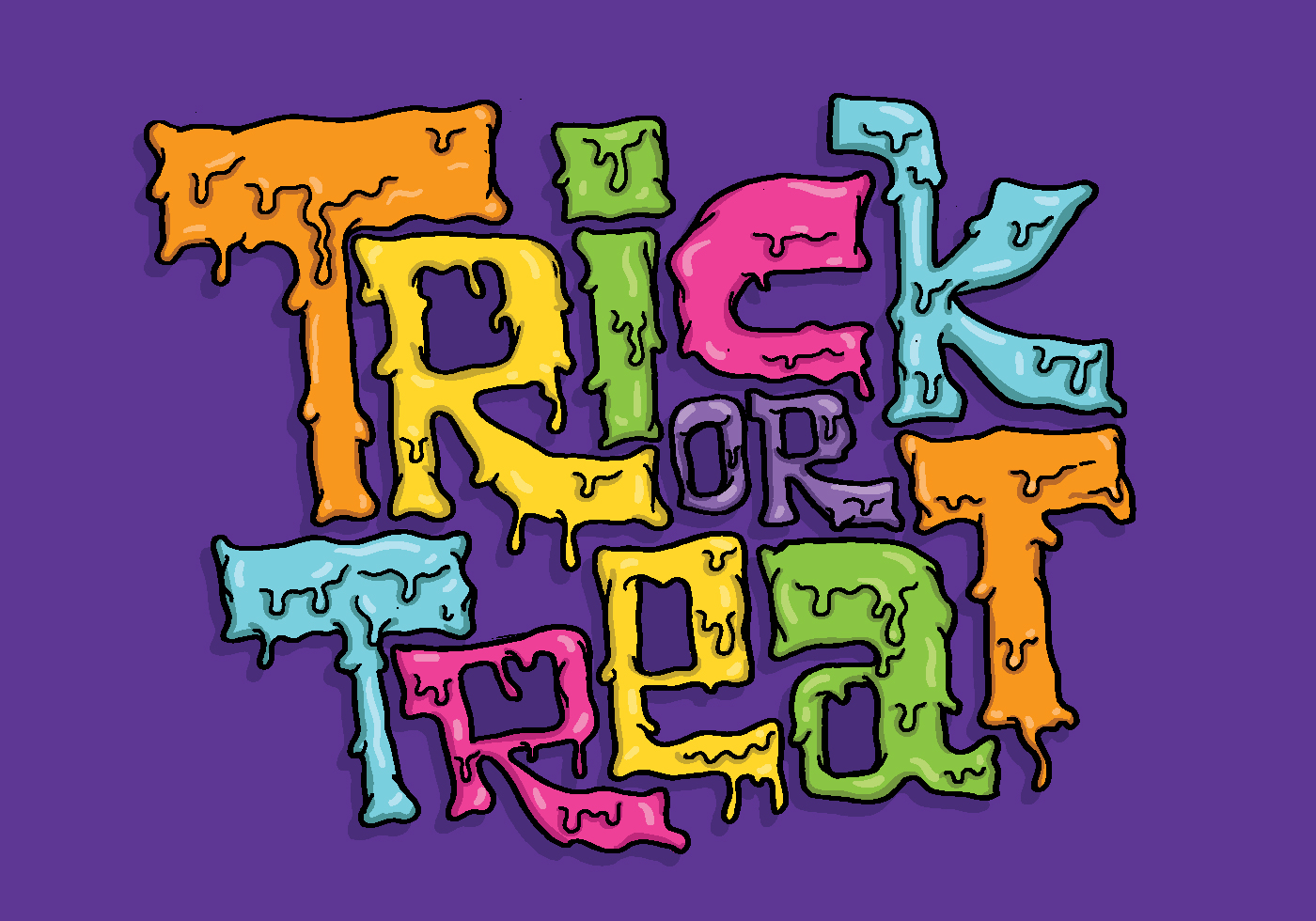 Trick or Treat Lettering Vector 171484 Vector Art at Vecteezy