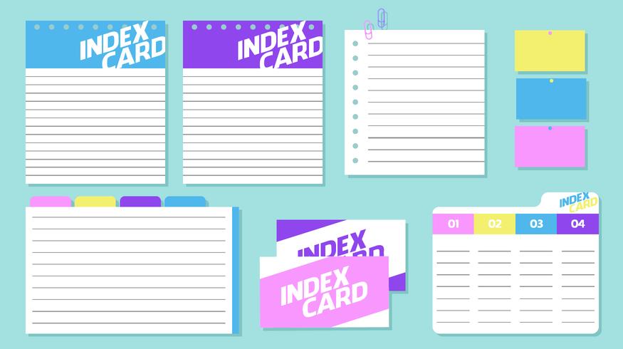 Index Card Free Vector