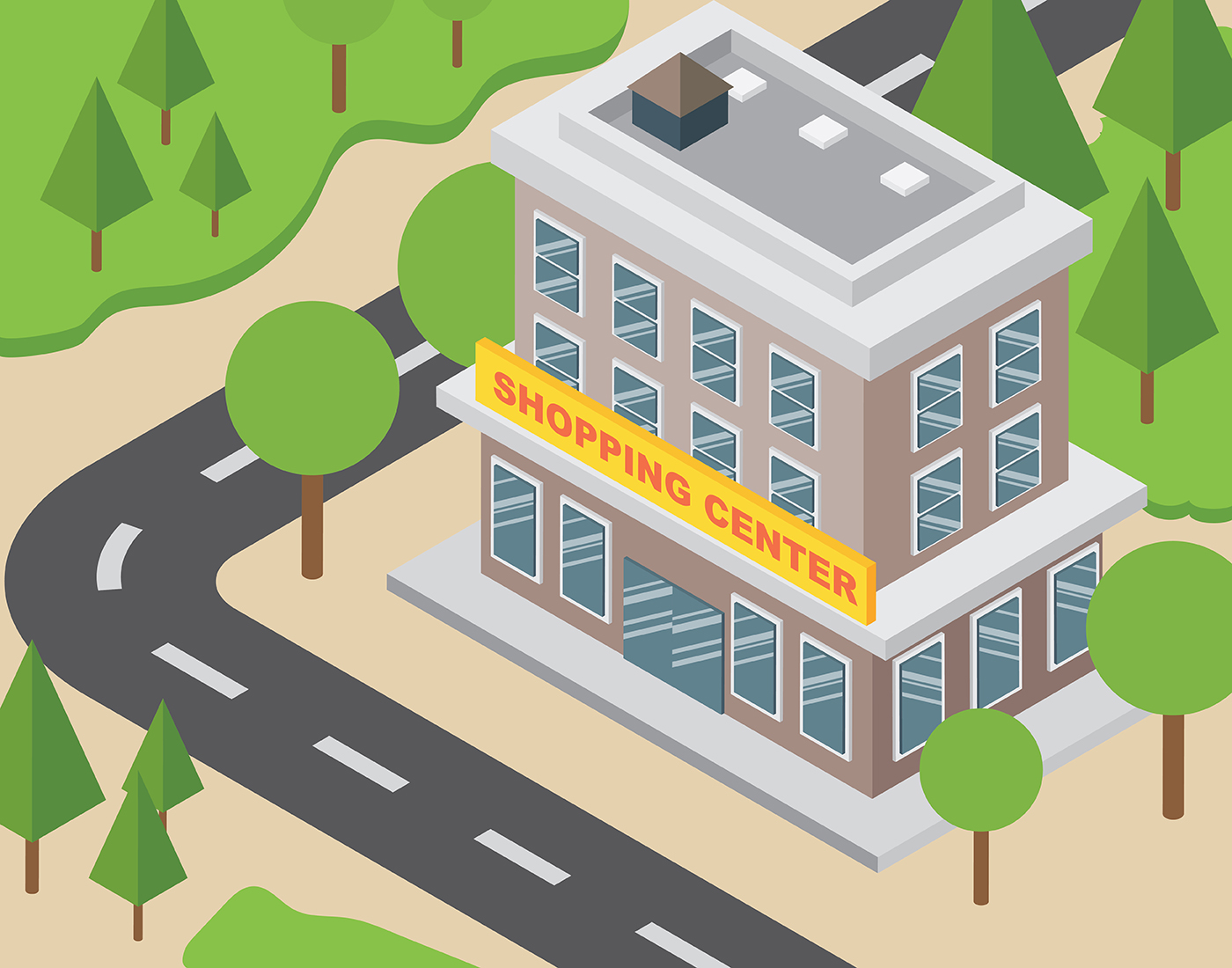 Download Shopping Center Illustration - Download Free Vectors ...