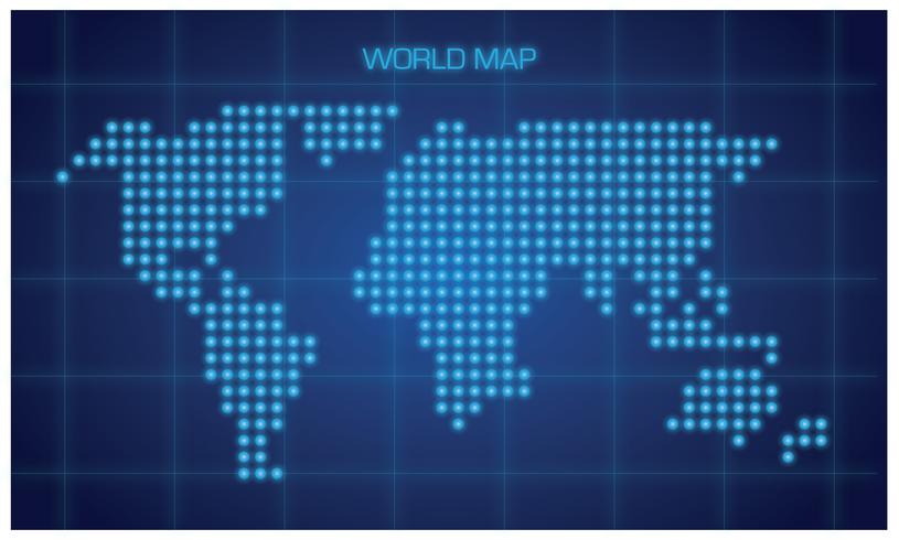 Modern Global Map Vector