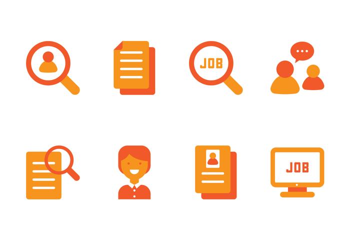 Job Search Flat Icon vector