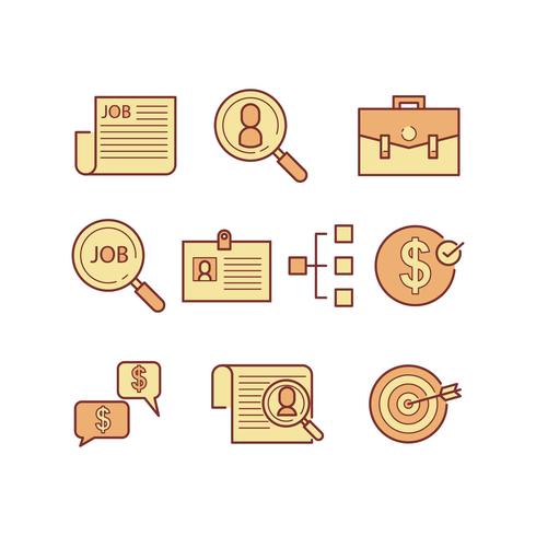 Free Job Search Icon Vector