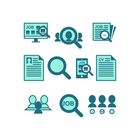 Free Job Search Icon Vector