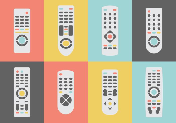 Colección TV Remote gratis vector