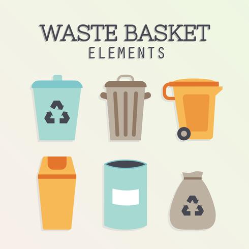 Free Waste Basket Vector