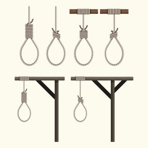 Set Of Gallows Vector Collection