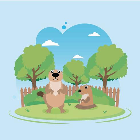 Ilustración de Gopher gratis vector