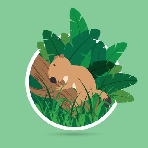 Ilustración de Cute Gopher gratis vector