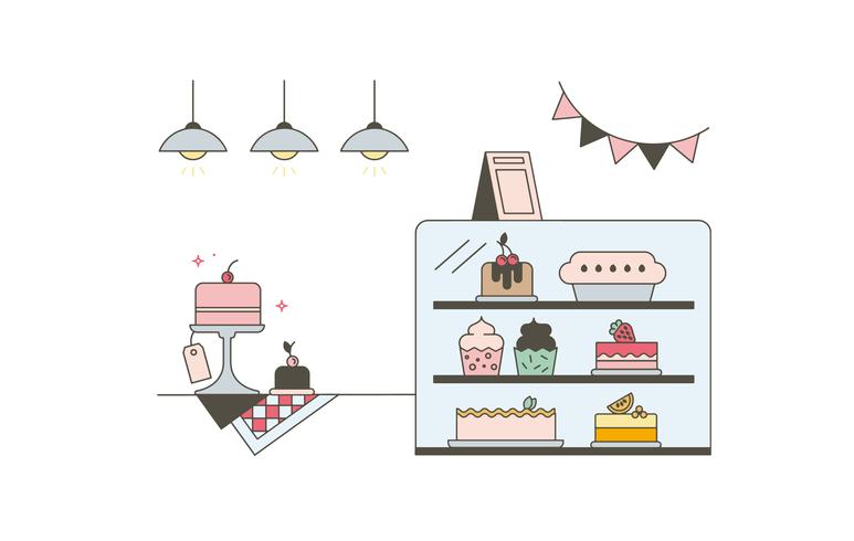 Gratis Cake Shop Vector