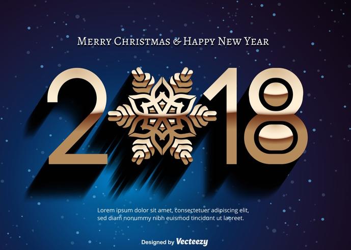 2018 Happy New Year Illustration vector