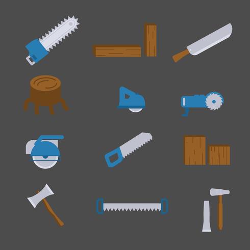 Flat Lumberjack Vectors