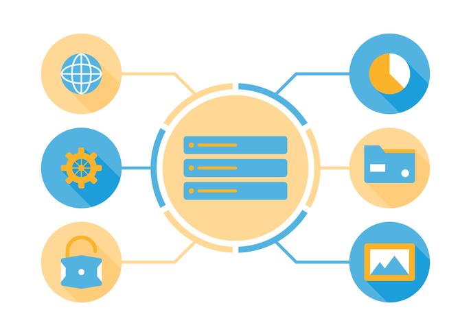 Vectores de base de datos únicos gratis