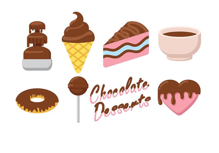 Vector icono de comida de chocolate