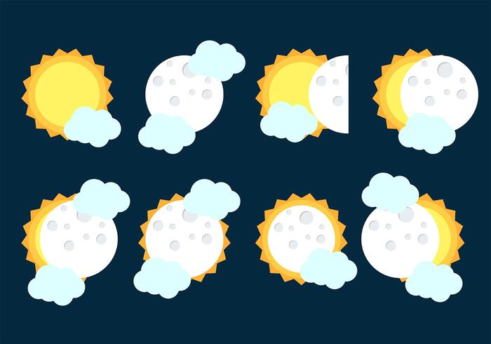 Solar Eclipse Icon Vector