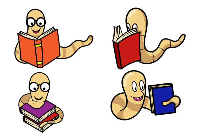 Download Bookworm Vector - Download Free Vectors, Clipart Graphics ...