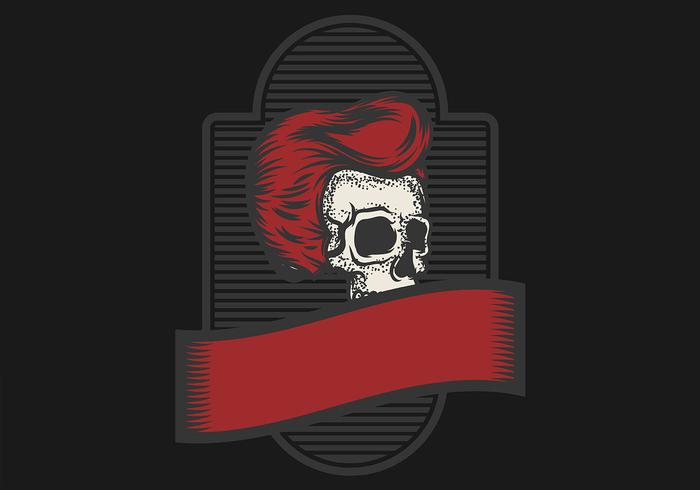 Skull Greaser Badge vector