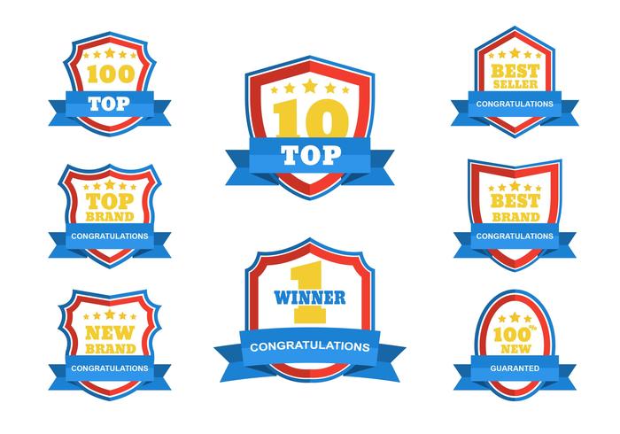 TOP Badge Vector Set