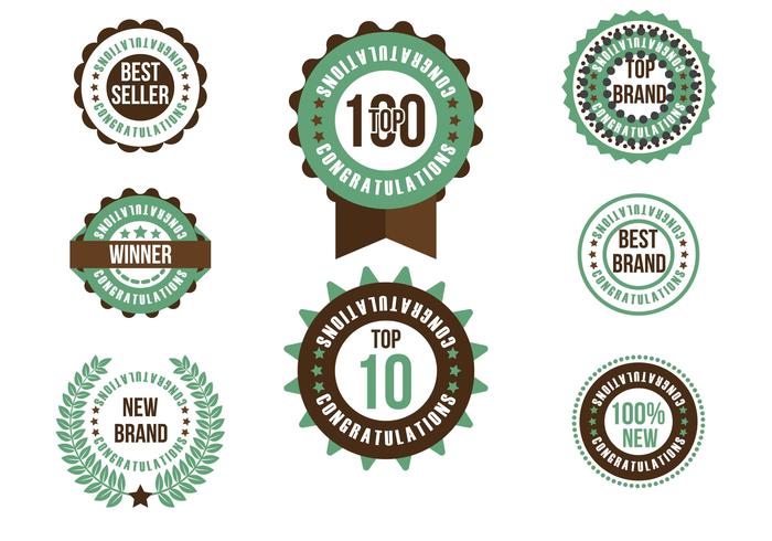 TOP Badge Vector Set