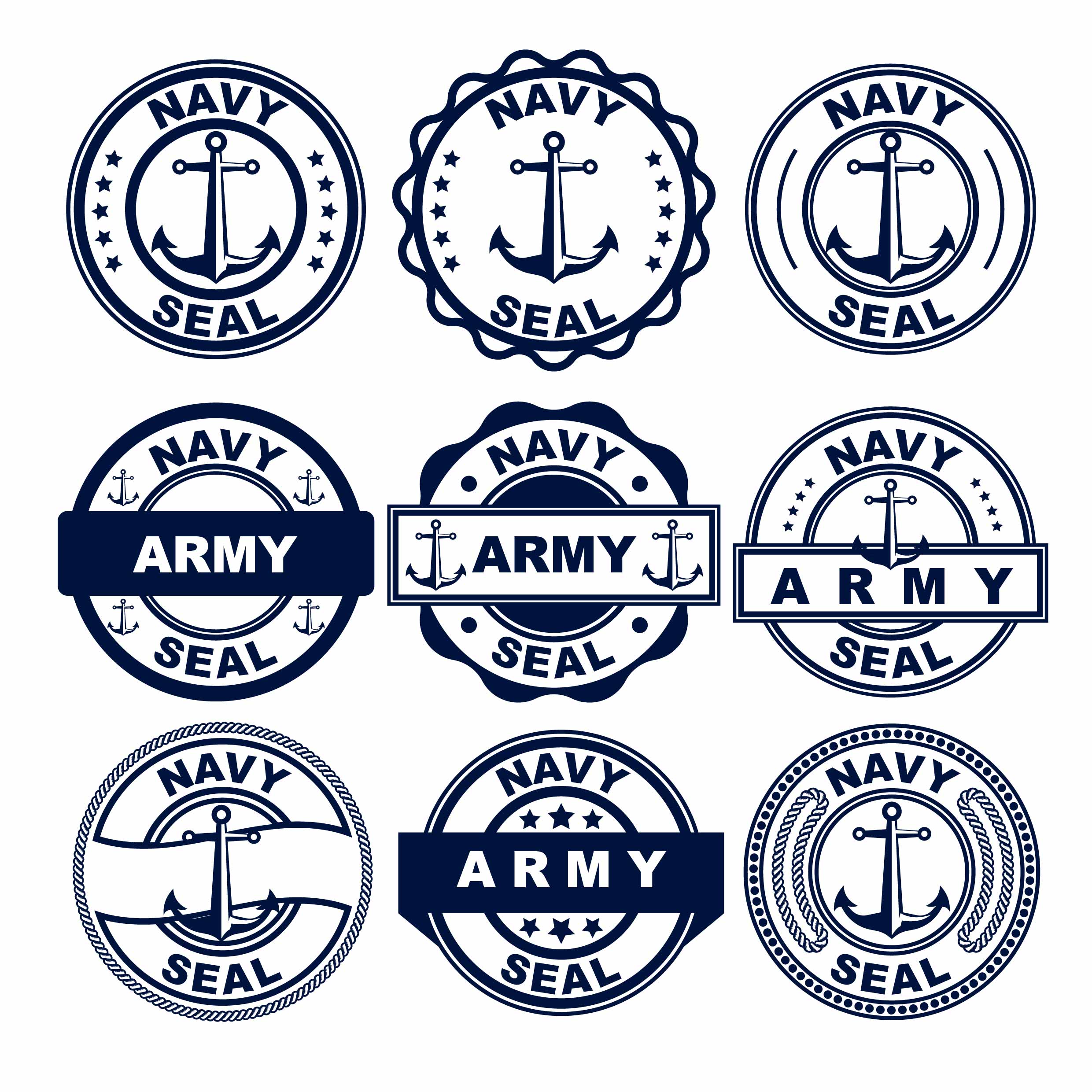 Navy Seal Badge Vectors 172003 Vector Art at Vecteezy