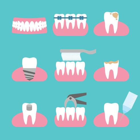 vector de icono dental