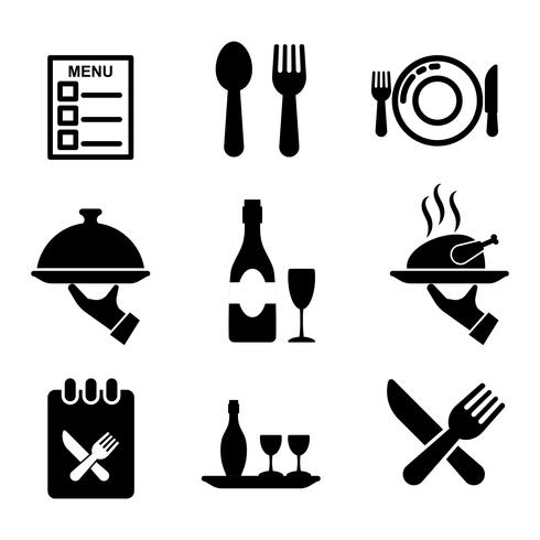 Vector de icono de comedor