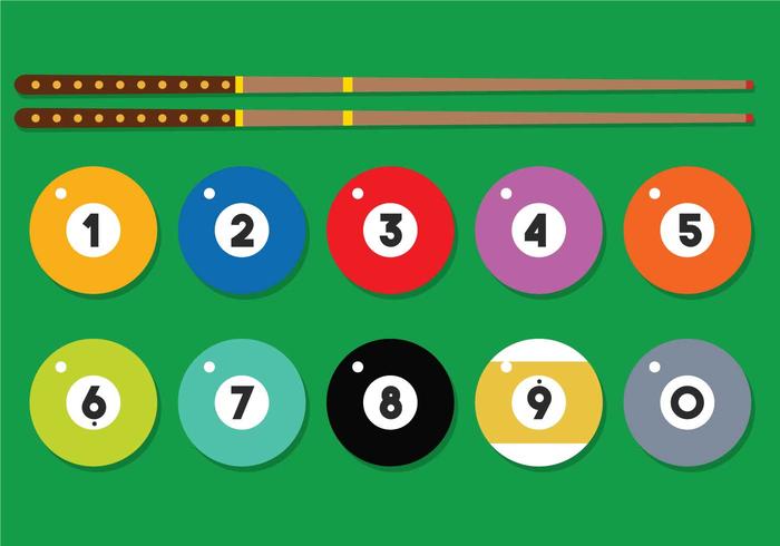 9 Ball vector set