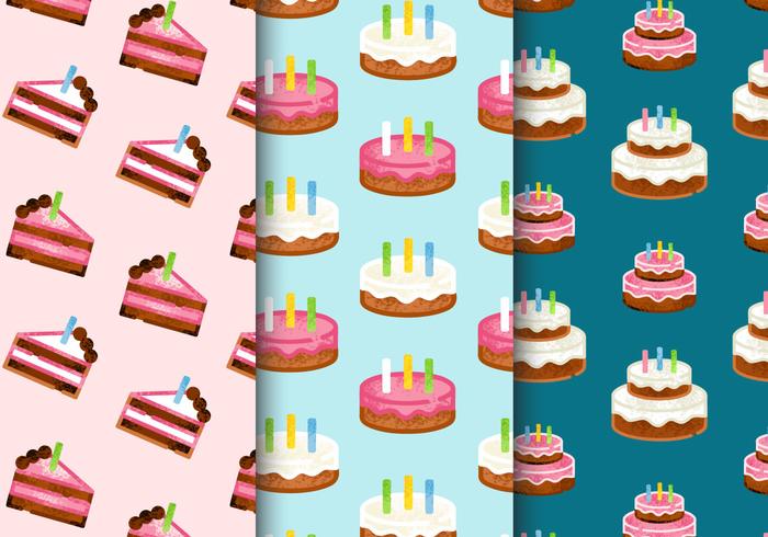 Free Cute Sweets Patterns vector
