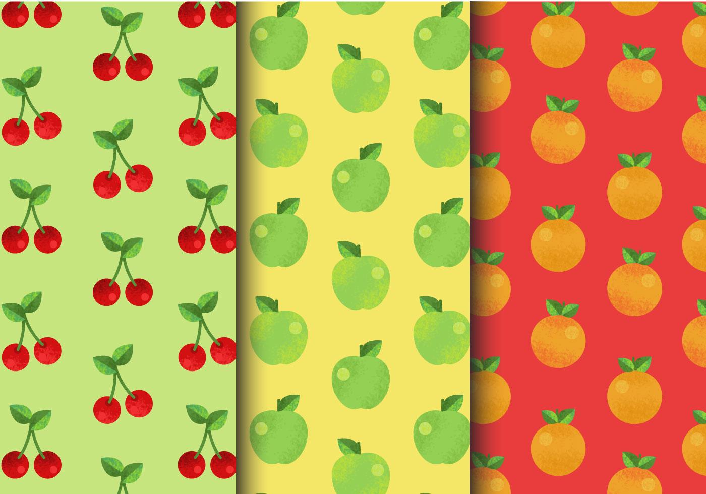 Free Cute Fruit Patterns 172097 Vector Art at Vecteezy