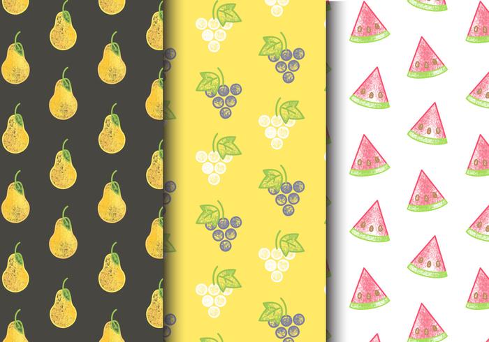 Free Seamless Fruit Patterns vector