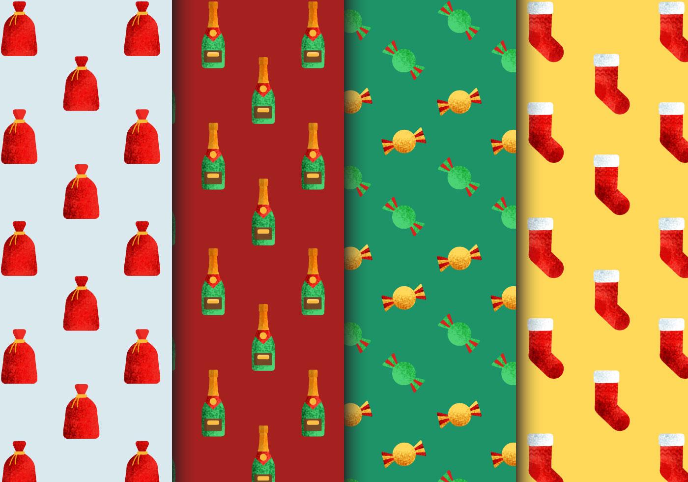 Free Seamless Christmas Patterns 172112 Vector Art at Vecteezy