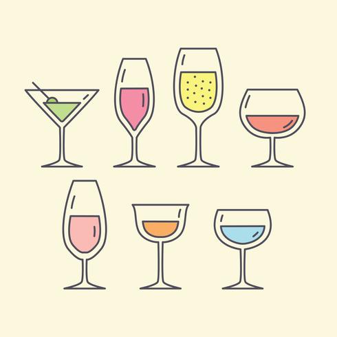 Free Alcoholic Drinks Vector