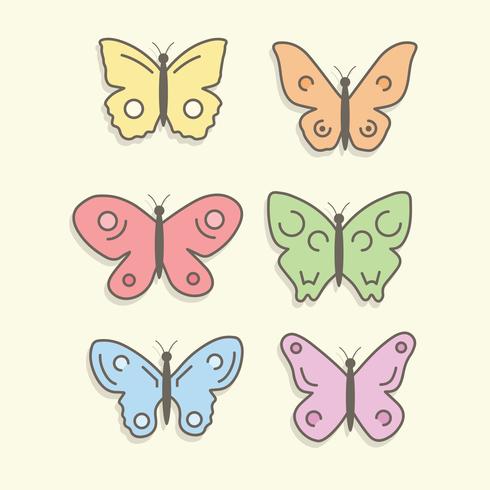 Free Colorful Butterflies Vector