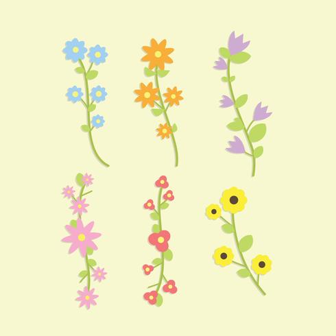 Free Colorful Flowers Vector