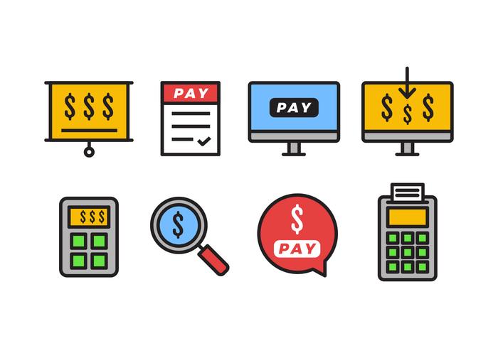 Payroll Icon Pack vector