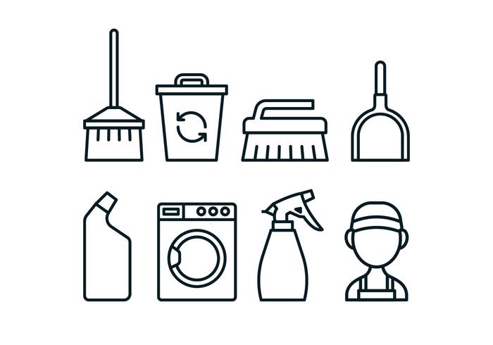 Caretaker tool icon pack vector