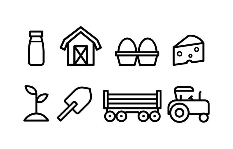 Agriculture Icon Set vector