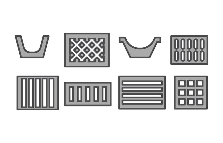 Street Gutter Vector Pack