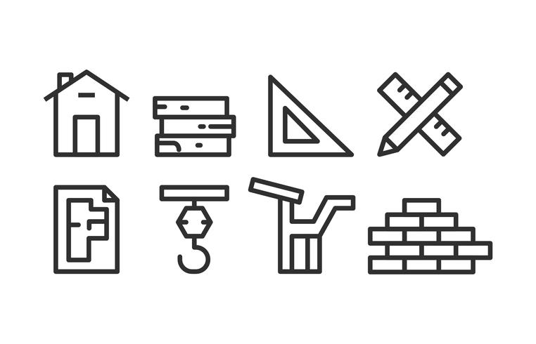 Architecture Icon Pack vector