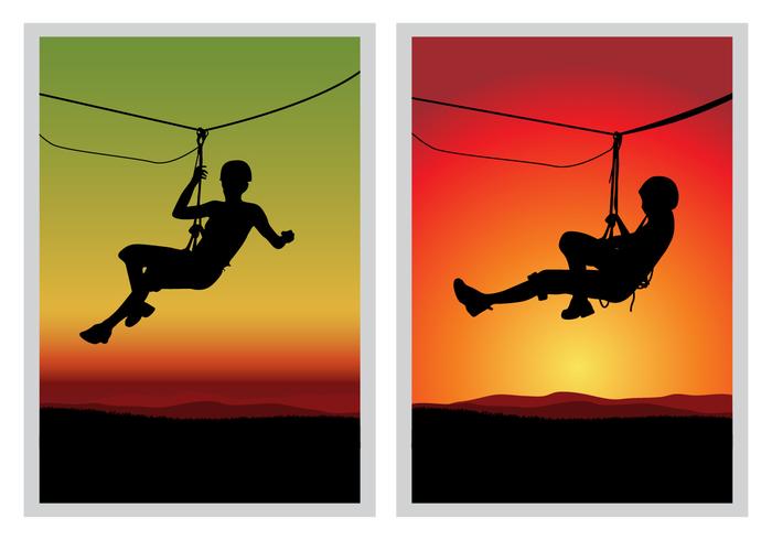 Zipline Vector Scenes 