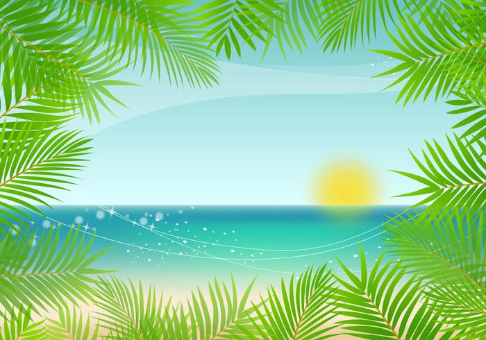 Palm Background Vector