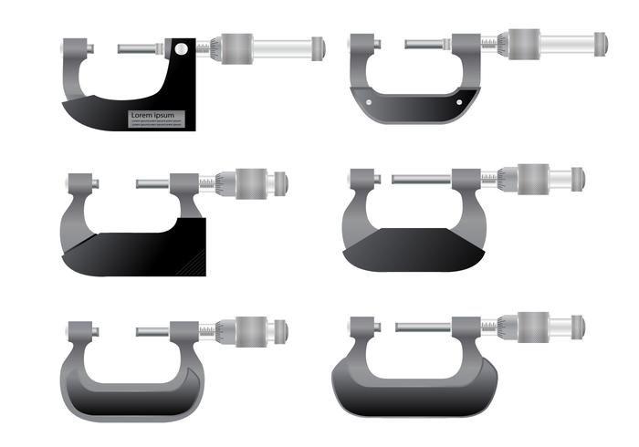 Micrometer Gauge Vectors 