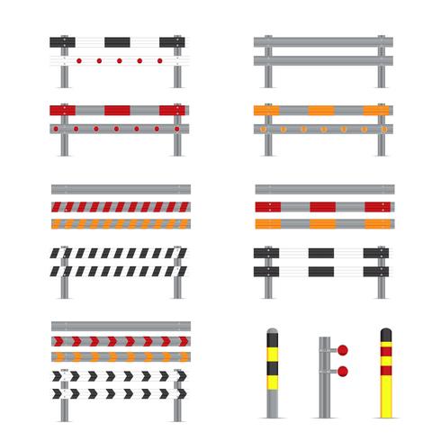 Illustration of Guardrail Vectors 