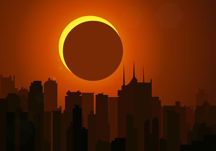 Solar Eclipse Free Vector