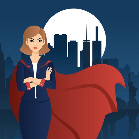 Superwoman Free Vector