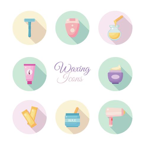 Waxing Icons Vector