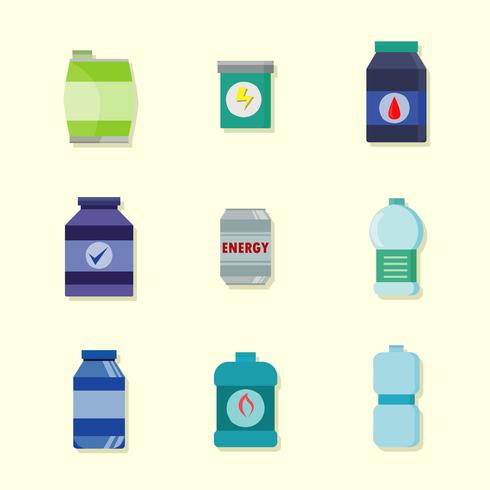 Supplements Icons vector