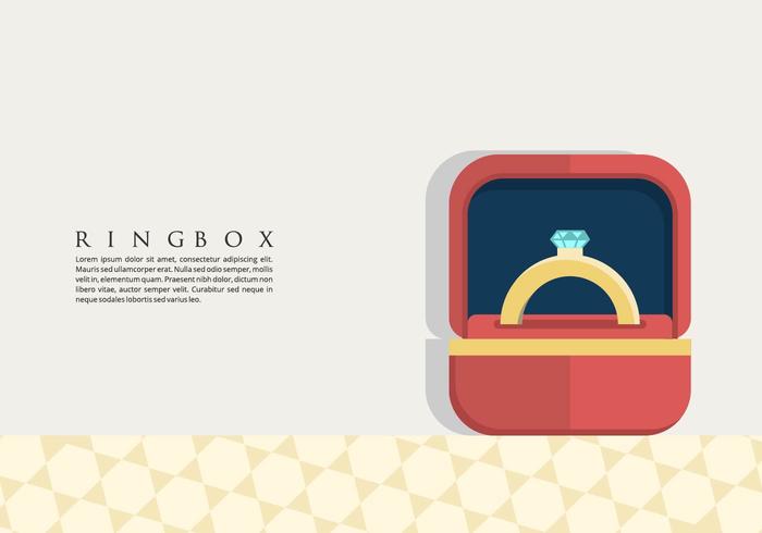Ring Box Background vector