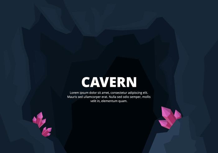 Ilustración de la caverna vector