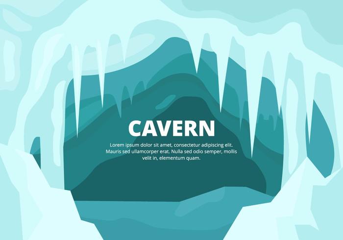 Ilustración de la caverna vector